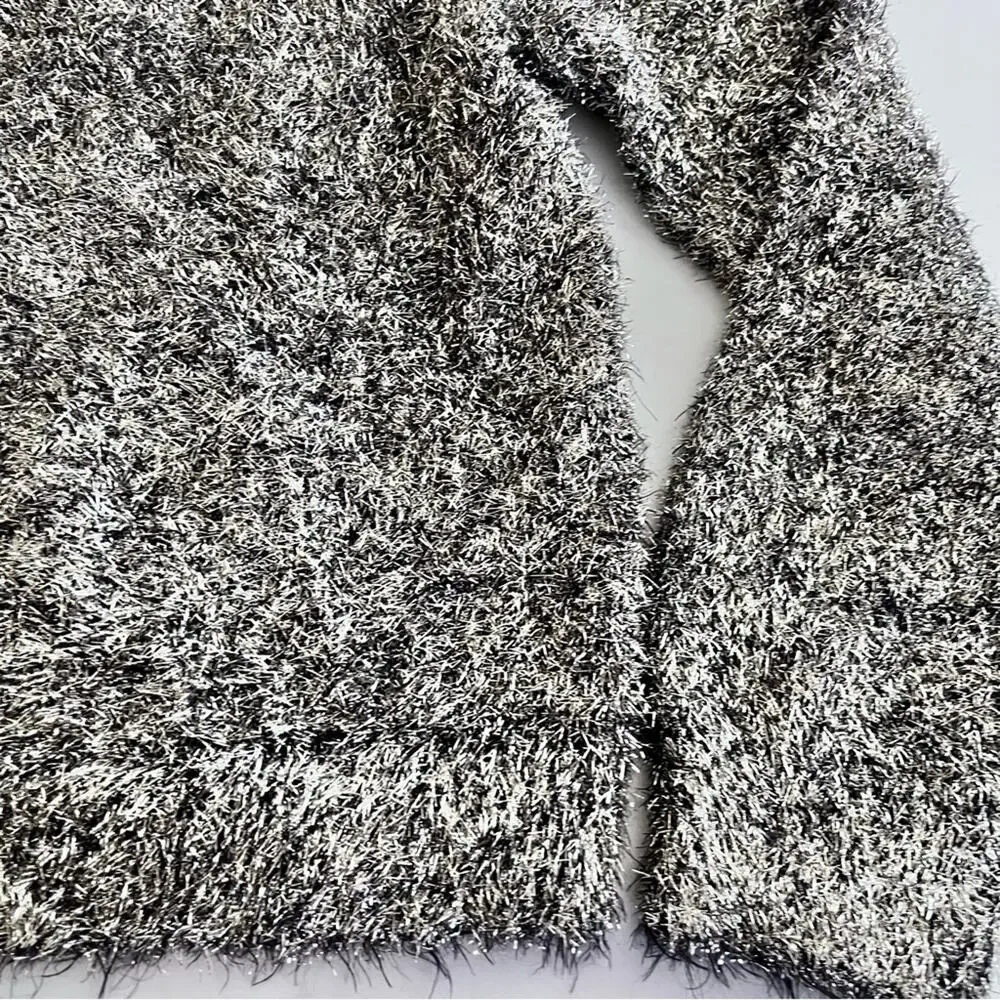Tucker + Tate Girls Gold Metallic Tinsel Holiday Pullover Sweater size 10/12 - Picture 4 of 7
